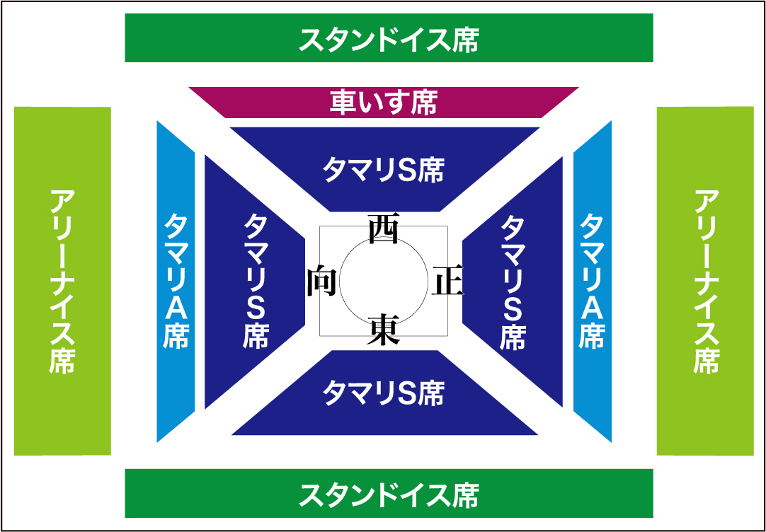 大相撲巡業 西尾場所 チケット 1名分 2019.4.7（日） 西尾市総合体育館 タマリS席 - スポーツ